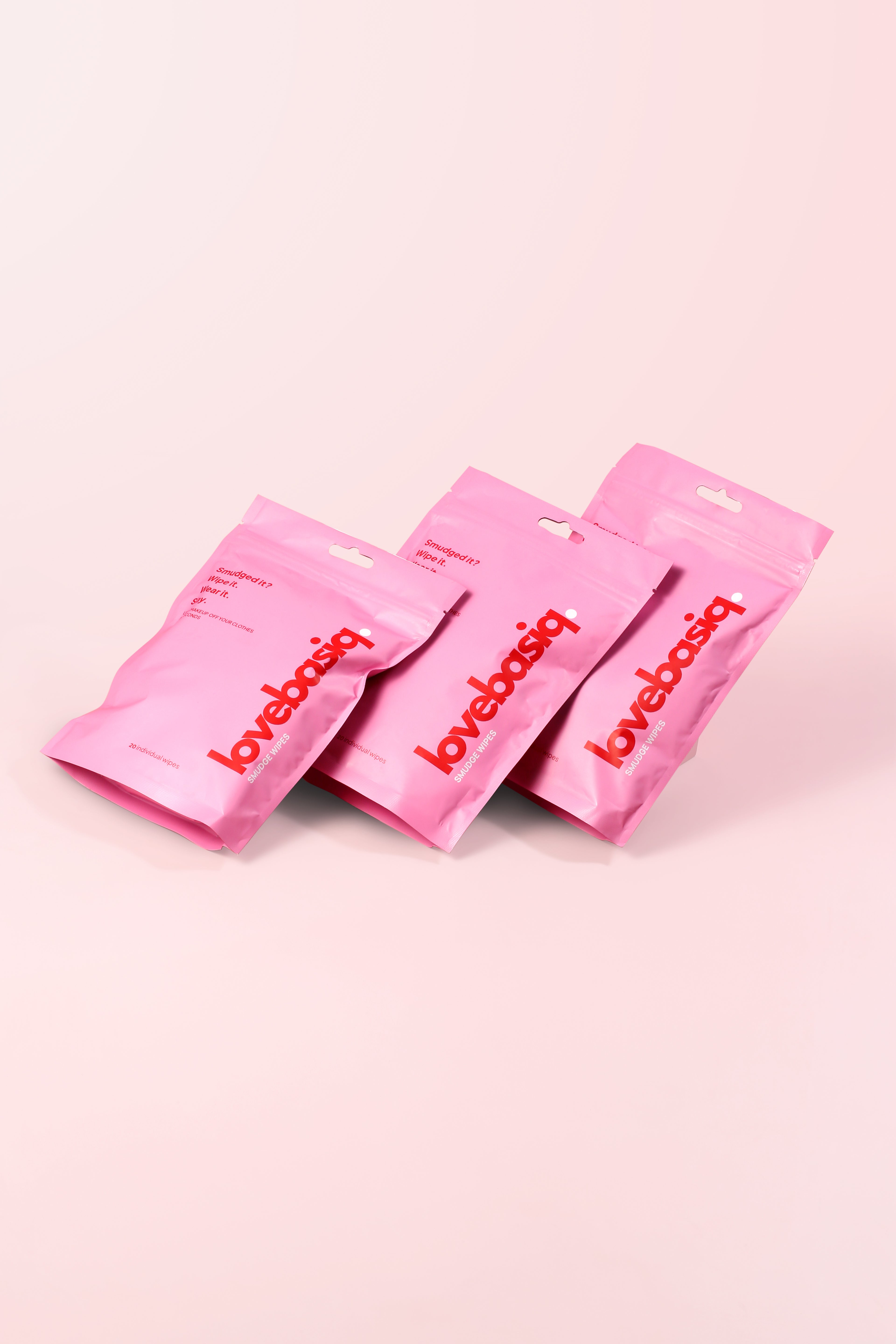 lovebasiq Smudge Wipes 20-pack
