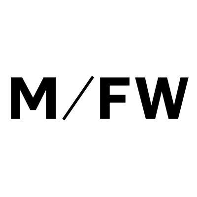 Black 'M/FW' text on a white background